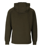 FELPA CON CAPPUCCIO LIGHT FLEECE VERDE MILITARE C.P. COMPANY