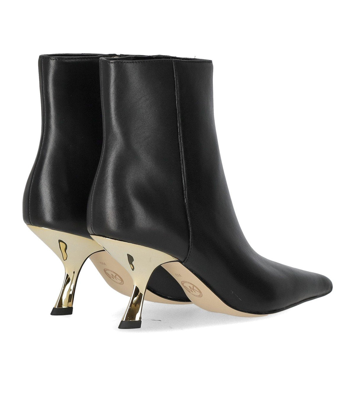 MICHAEL KORS LUNA BLACK HEELED ANKLE BOOT