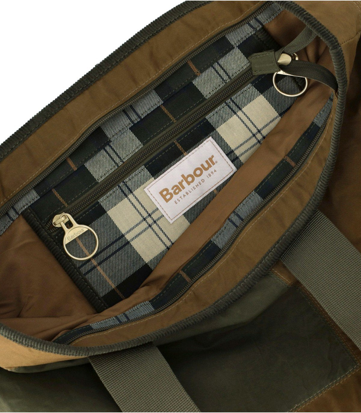 BARBOUR MYA DUSKY GREEN SHOPPING BAG