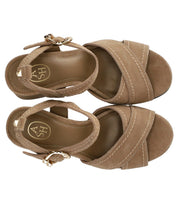 ASH MELANY BEIGE HEELED SANDAL