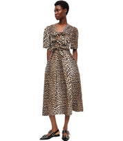 GANNI ANIMALIER MIDI KLEID