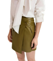 ESSENTIEL ANTWERP GRADUAL GREEN OLIVE SKIRT