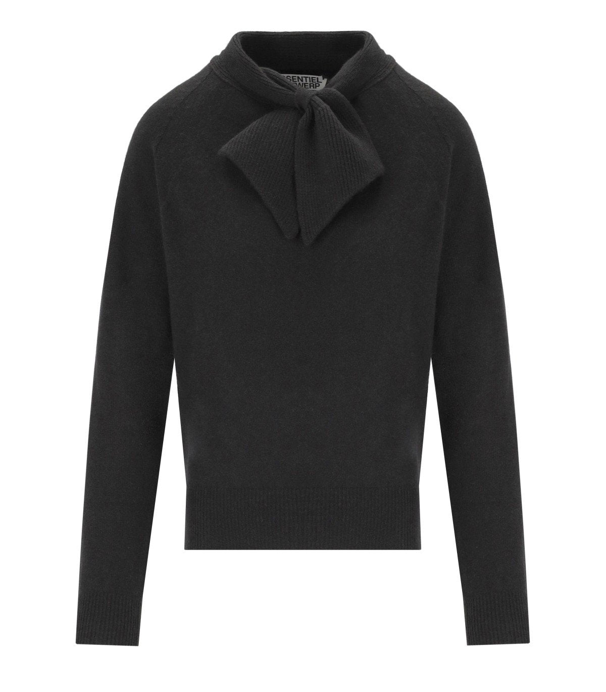 ESSENTIEL ANTWERP INVITED BLACK SWEATER
