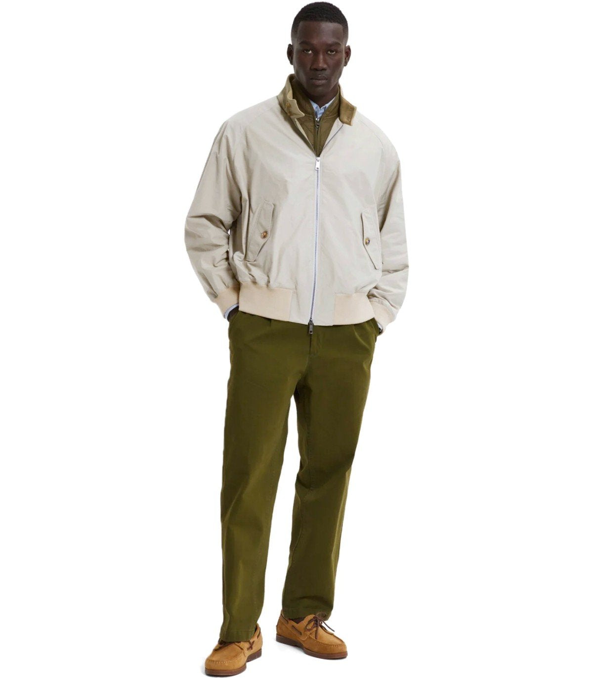 BOMBER G9 HARRINGTON MIST BARACUTA