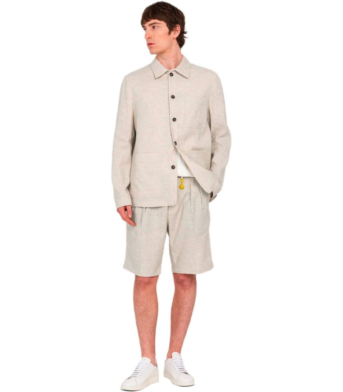 GIACCA CAMICIA BEIGE MANUEL RITZ