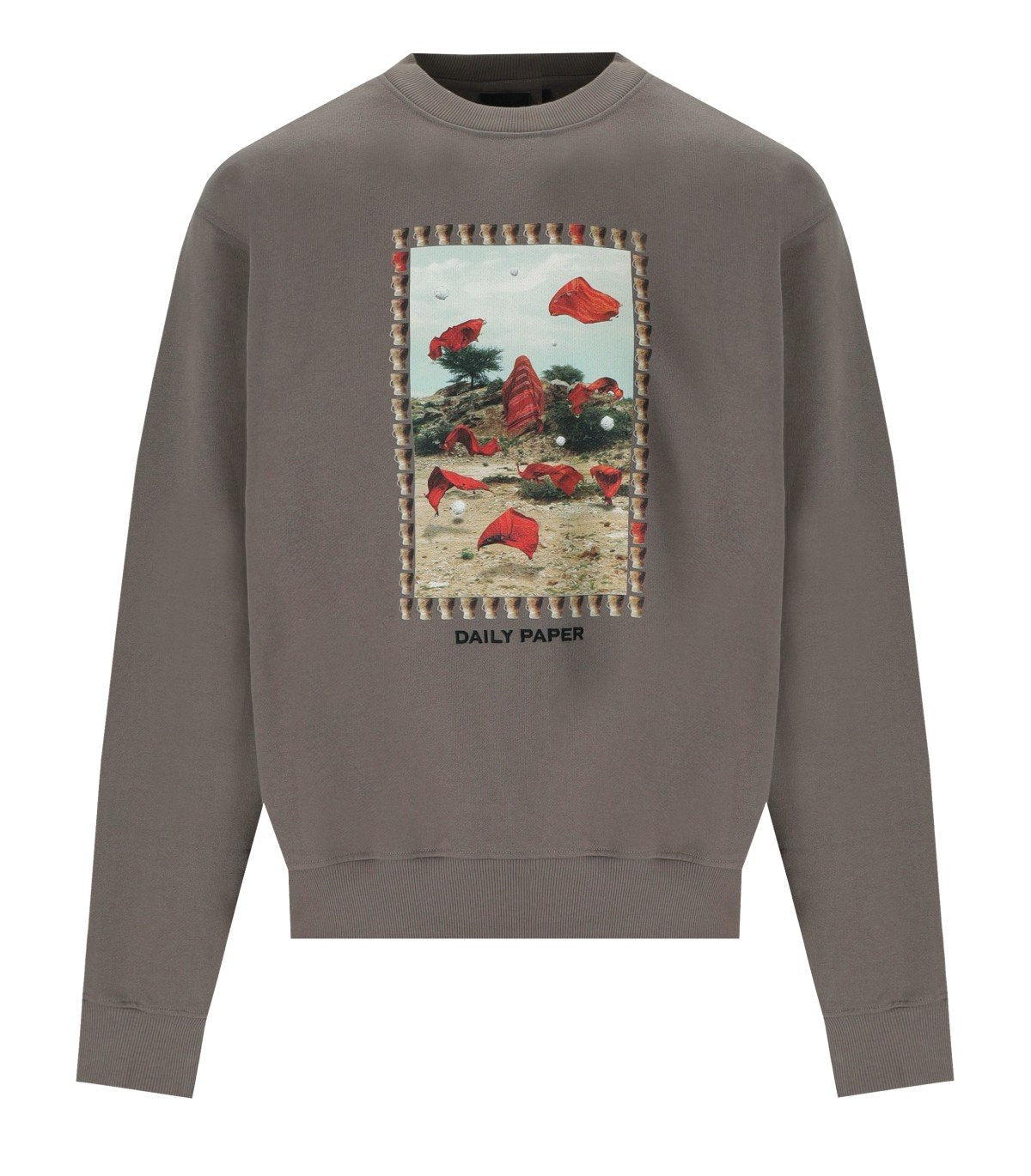 DAILY PAPER RASHAD TAUPE SWEATSHIRT