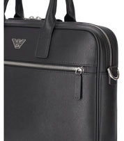 EMPORIO ARMANI BUSINESS BLACK BRIEFCASE