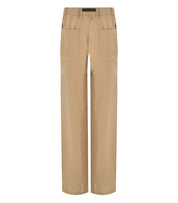 WHITE SAND SHIRLEY BEIGE WIDE LEG PANTS