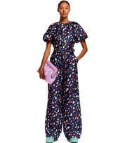 ESSENTIEL ANTWERP FRANKRIJK NAVY BLUE WIDE LEG PANTS