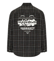 CARHARTT WIP RUNAWAY MILLETT CHECK BLACK SHIRT