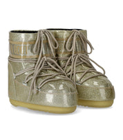 MOON BOOT ICON LOW GLITTER GOLD SNOW BOOT