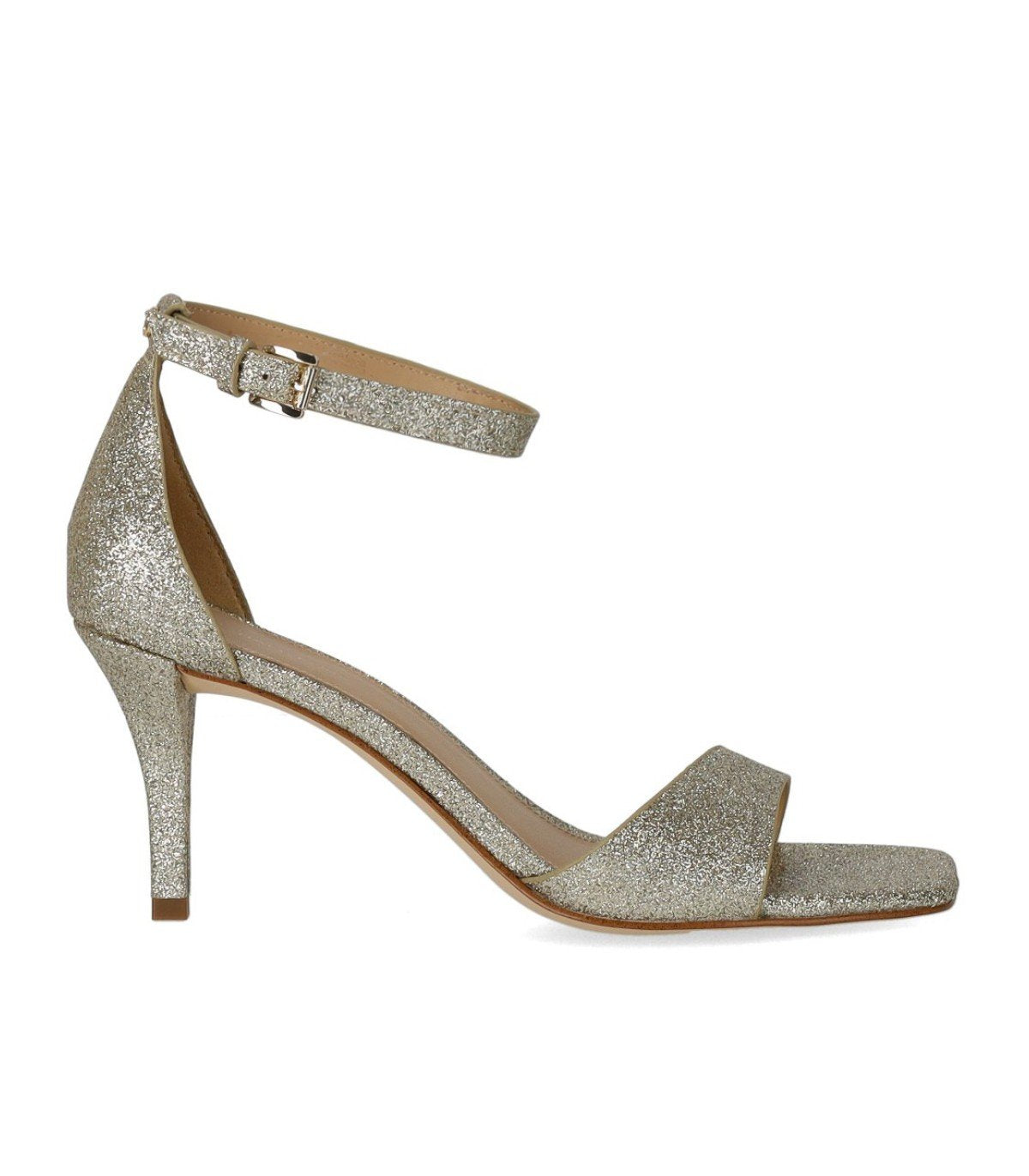 MICHAEL KORS JAIDA GOLD HEELED SANDAL