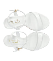NCUB WHITE HEELED SANDAL