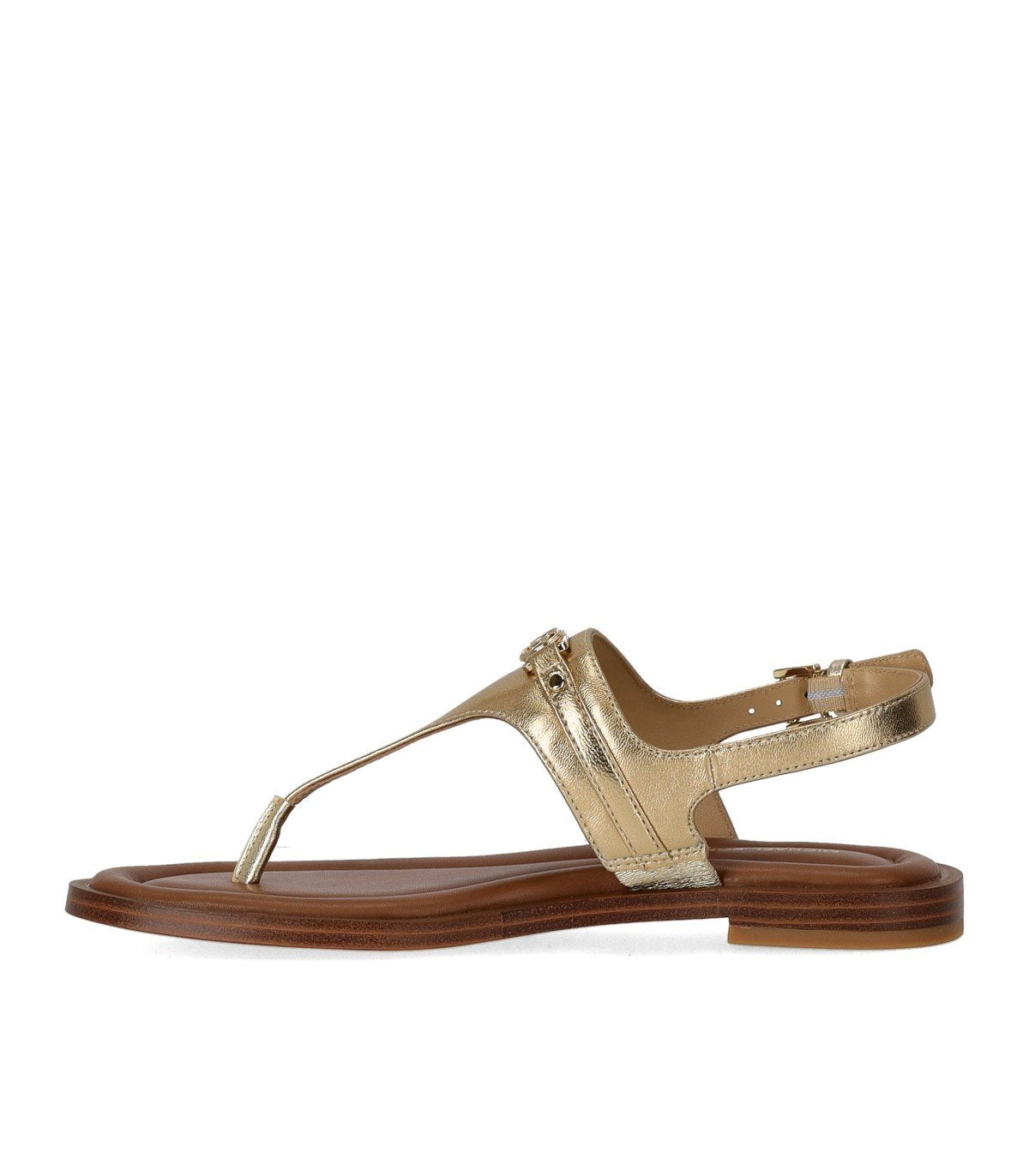 MICHAEL KORS MANDY GOLD THONG SANDAL
