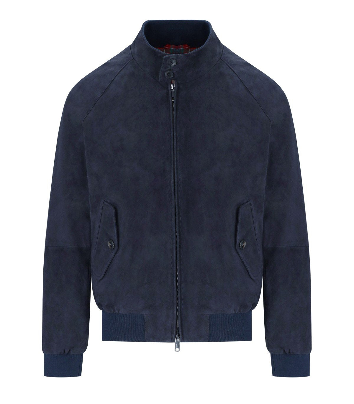 BARACUTA G9 SUÈDE NAVY BLUE BOMBER JACKET