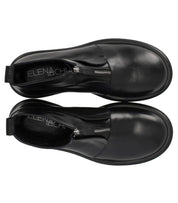 ELENA IACHI SCHWARZE STIEFELETTE MIT REISSVERSCHLUSS