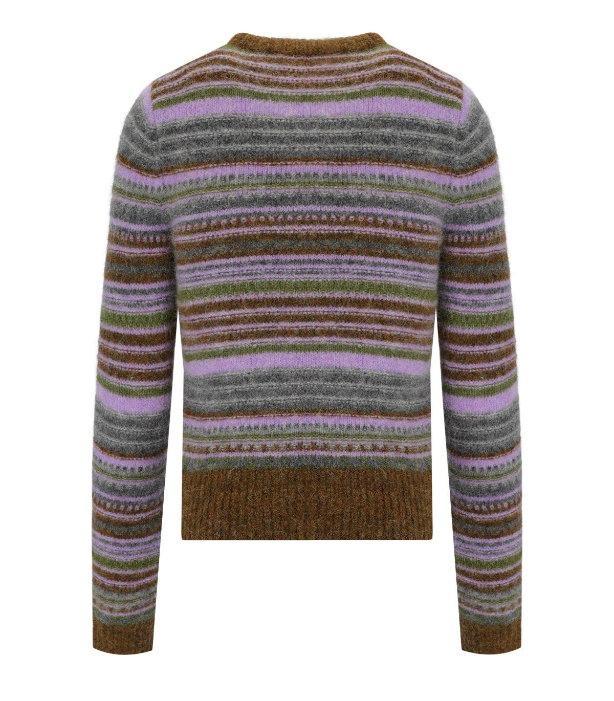 GANNI MULTICOLOR STRIPED CARDIGAN