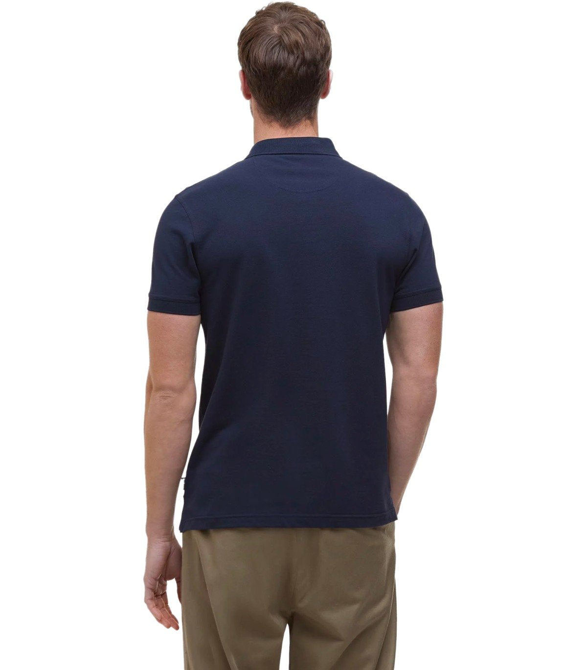 BARBOUR BLAINE NAVY BLUE POLO SHIRT
