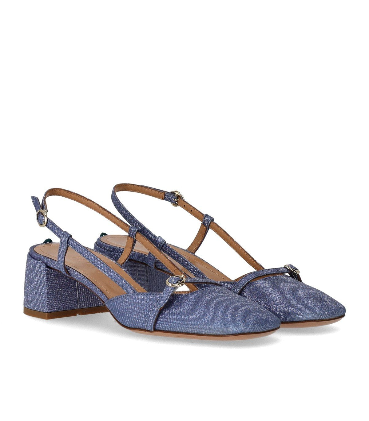 ESCARPINS SLINGBACK SMOKY BLEU A.BOCCA