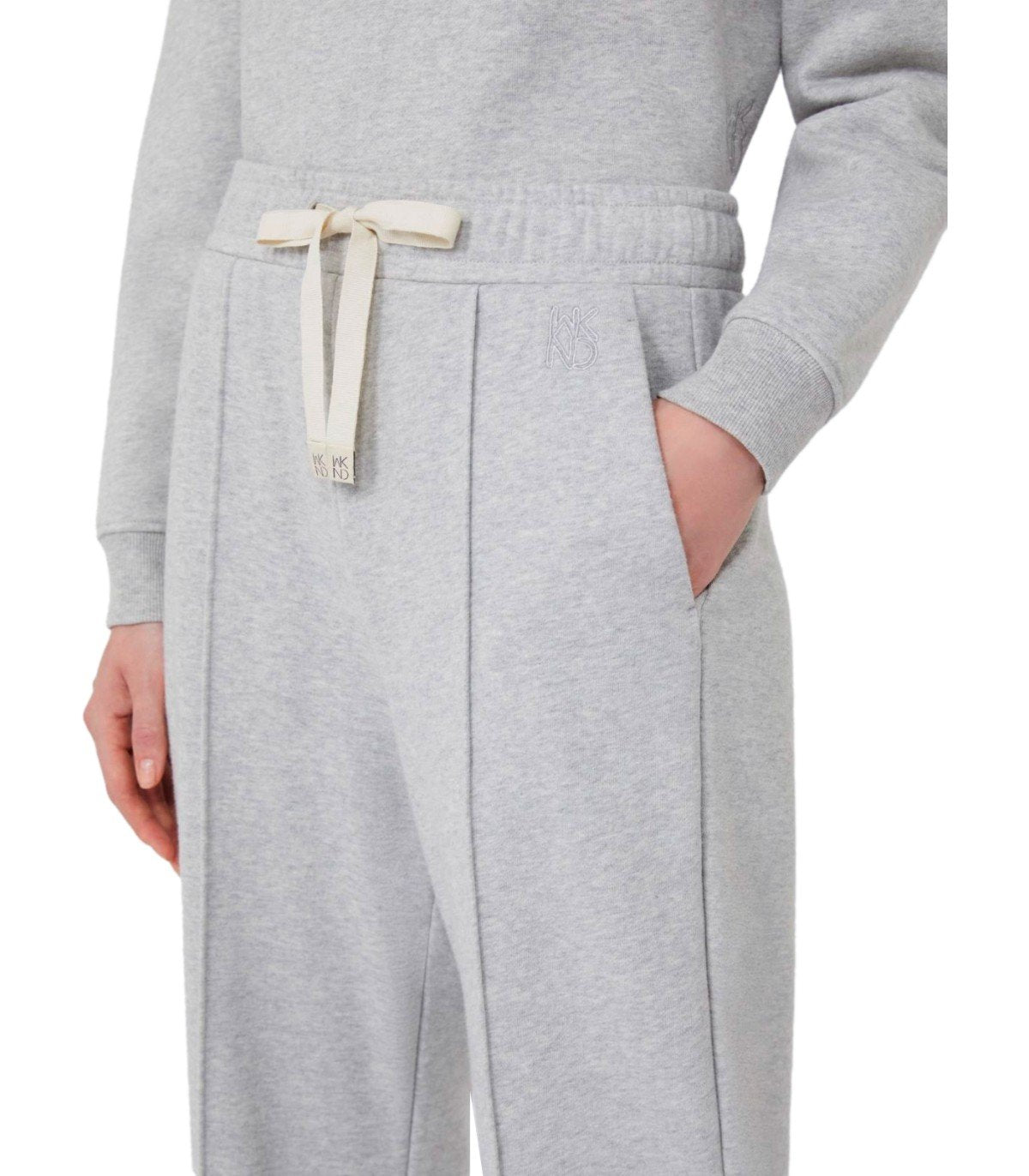 PANTALONE FOLK GRIGIO MÉLANGE MAX MARA WEEKEND