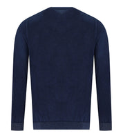 BOB BART BLUE REVERSIBLE CREWNECK PULLOVER