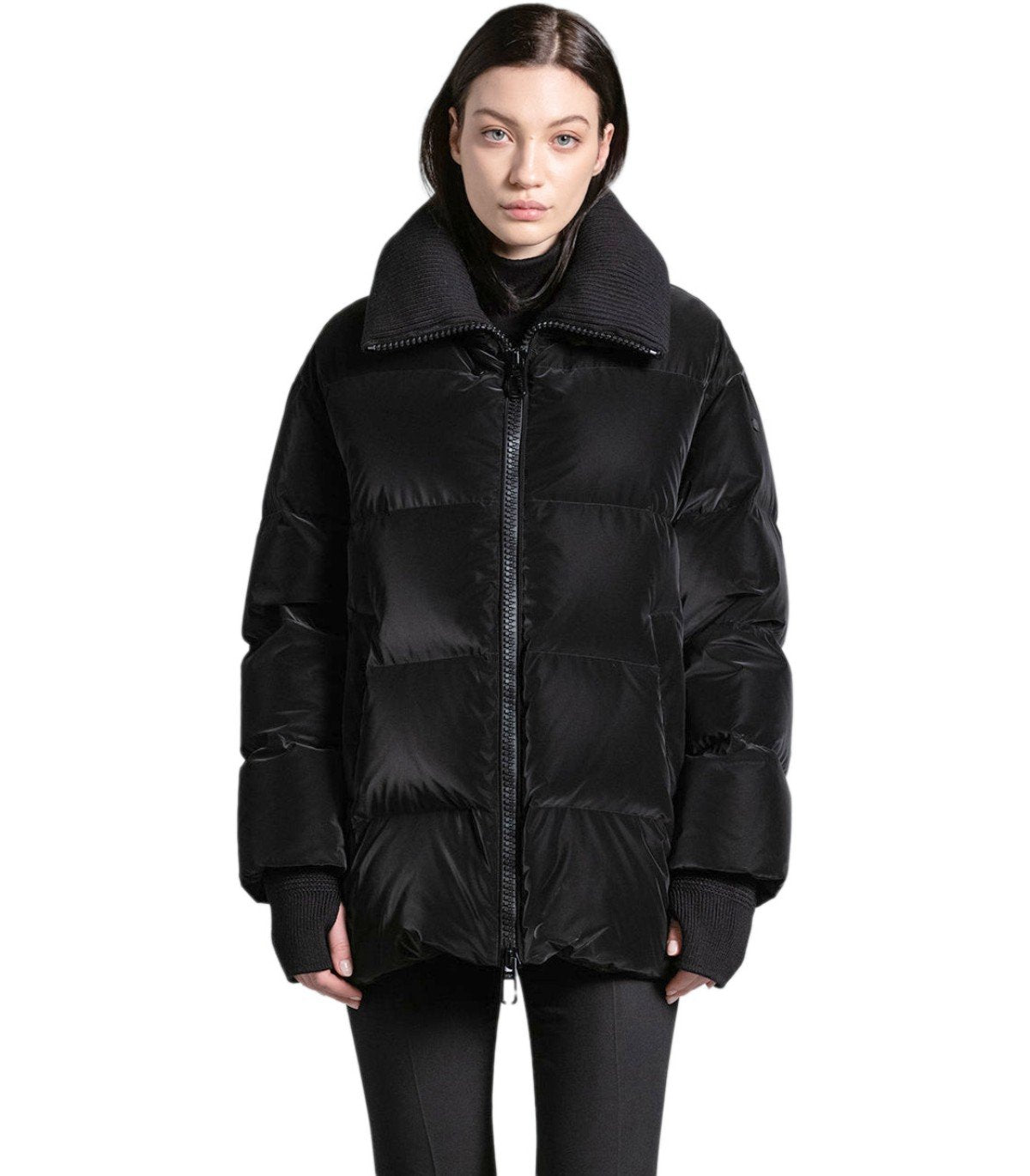 DUNO GLOSSY BLACK DOWN JACKET