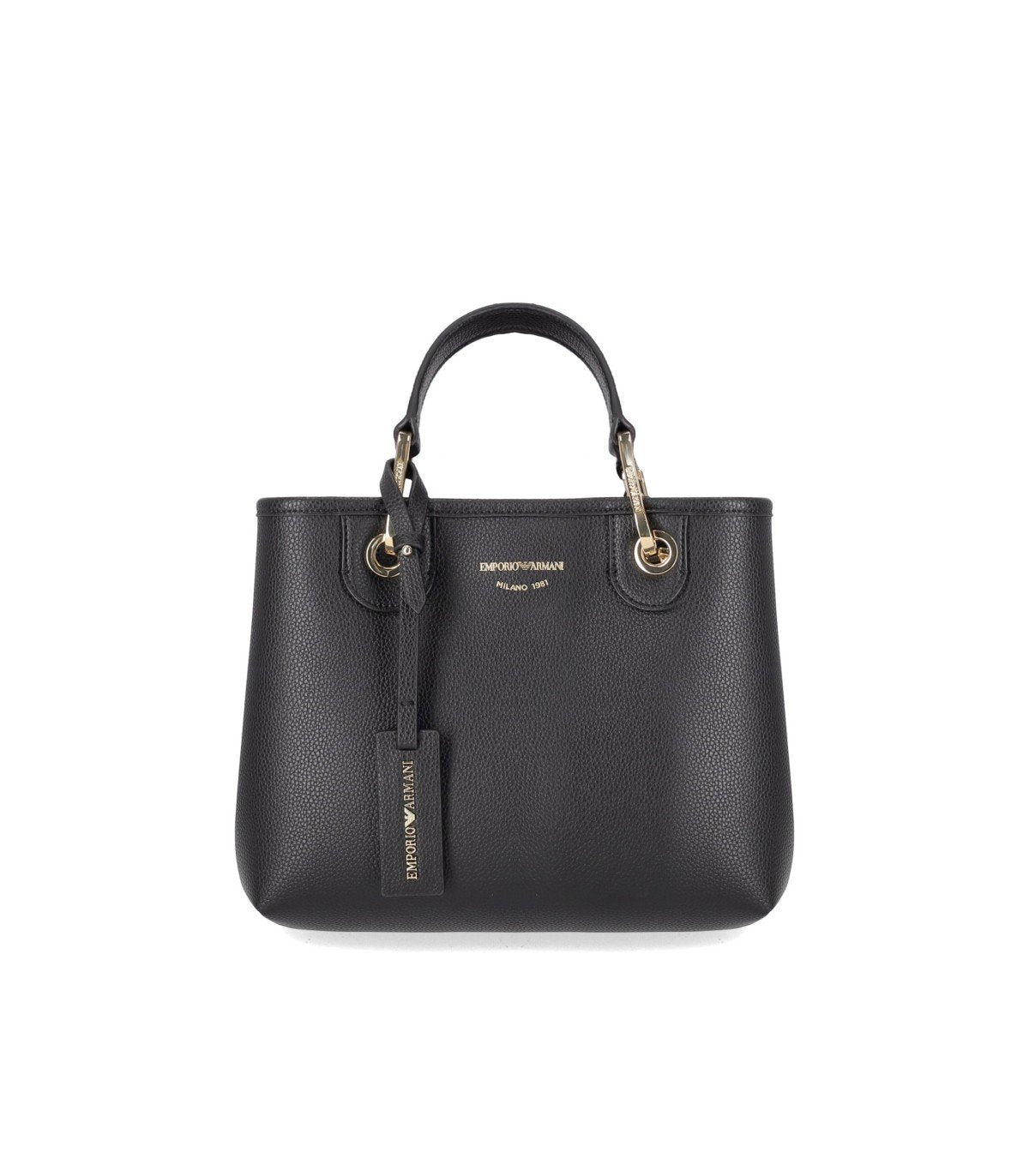EMPORIO ARMANI MYEA BLACK SMALL SHOPPING BAG