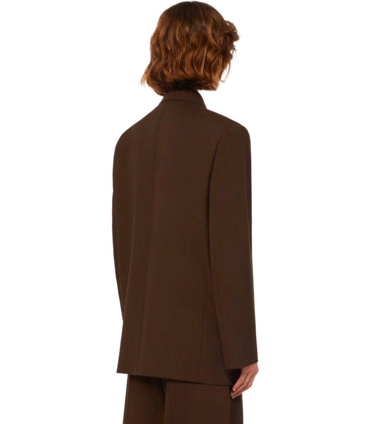MAX MARA WEEKEND GINSENG BROWN SINGLE-BREASTED BLAZER