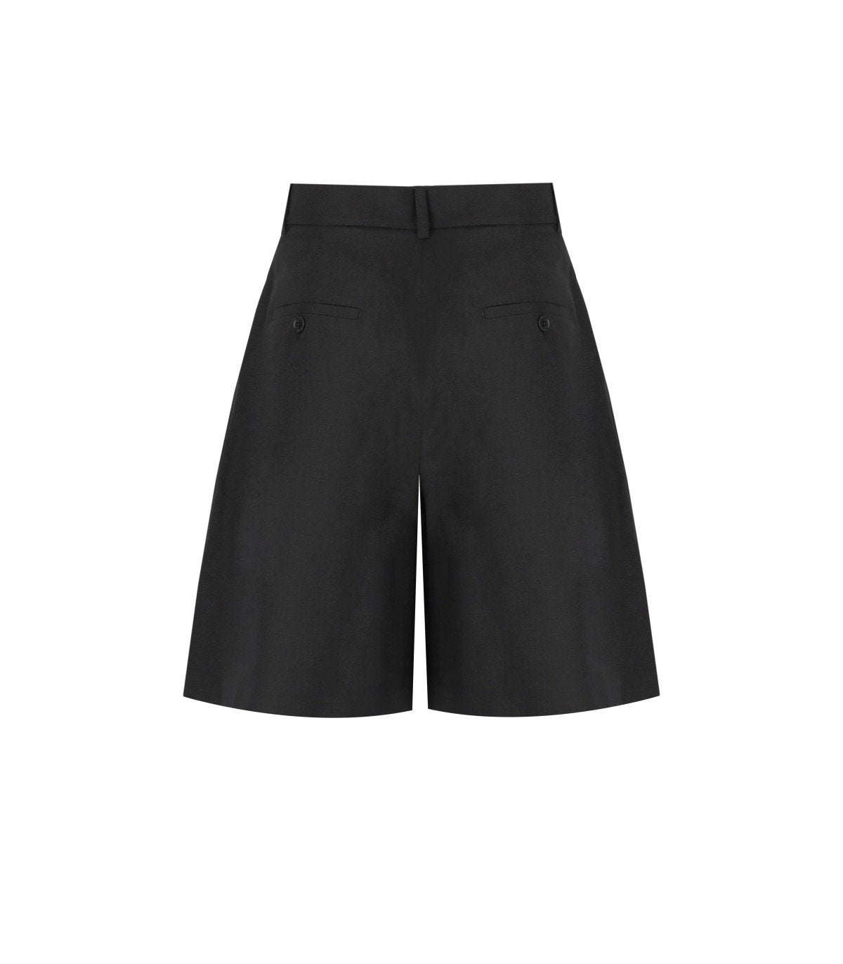 MAX MARA WEEKEND ECUBA BLACK BERMUDA SHORTS