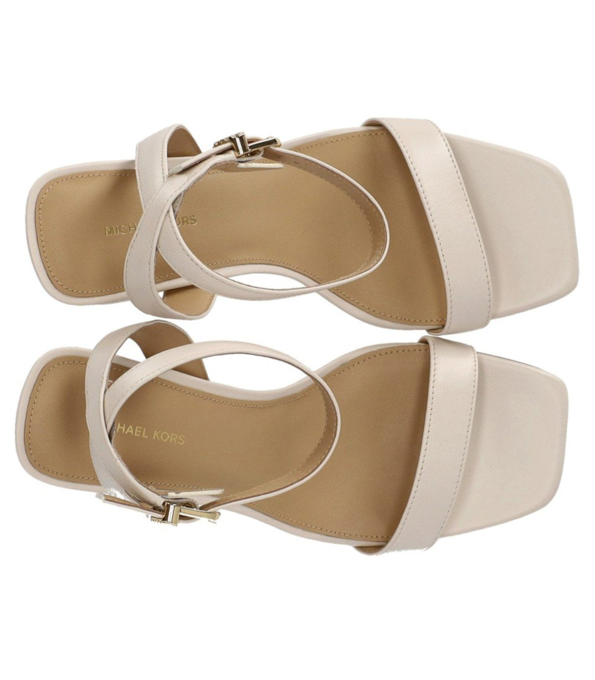 MICHAEL KORS MERRIAM CREAM HEELED SANDAL