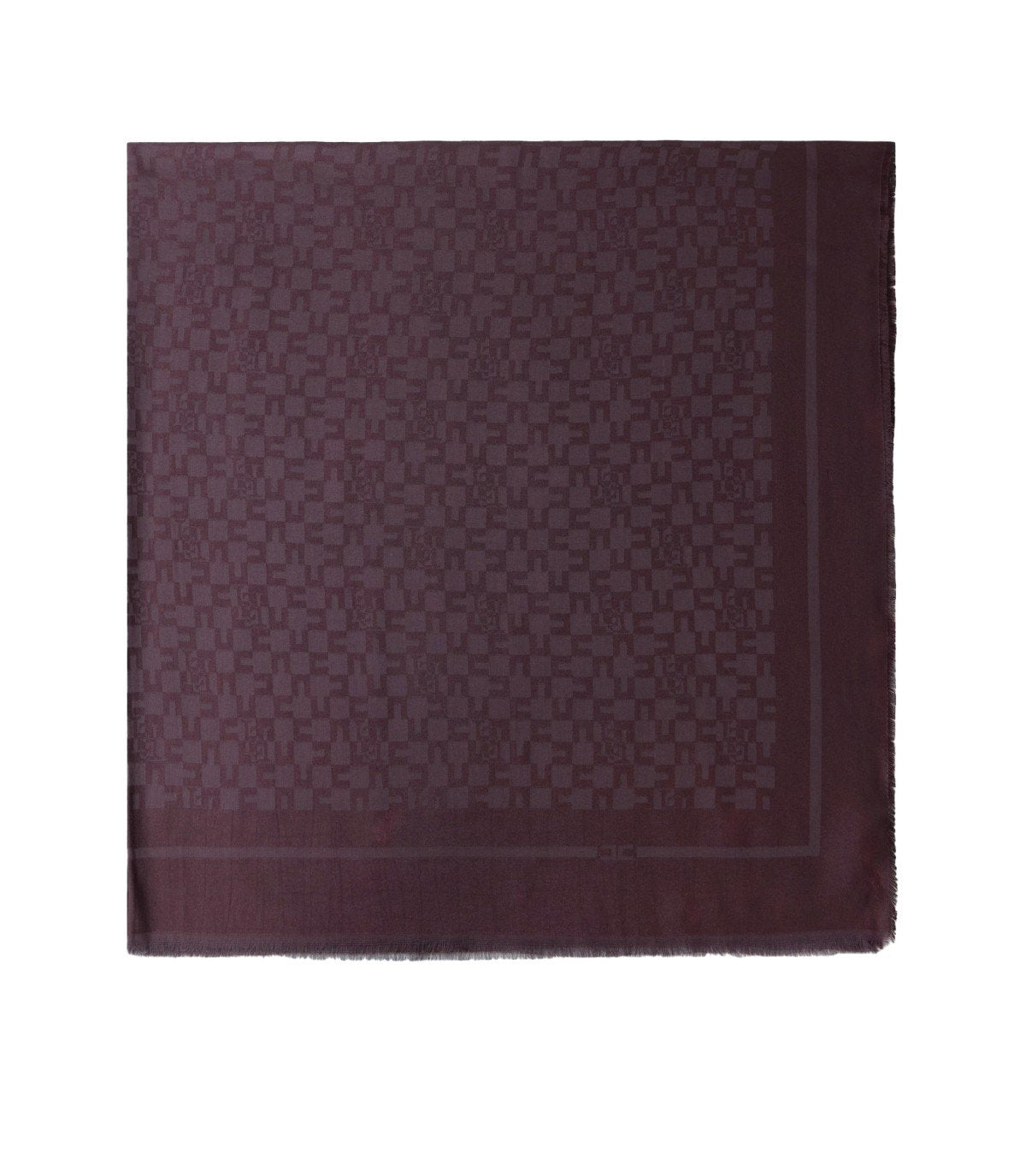 SCIARPA MONOGRAM MERLOT ELISABETTA FRANCHI
