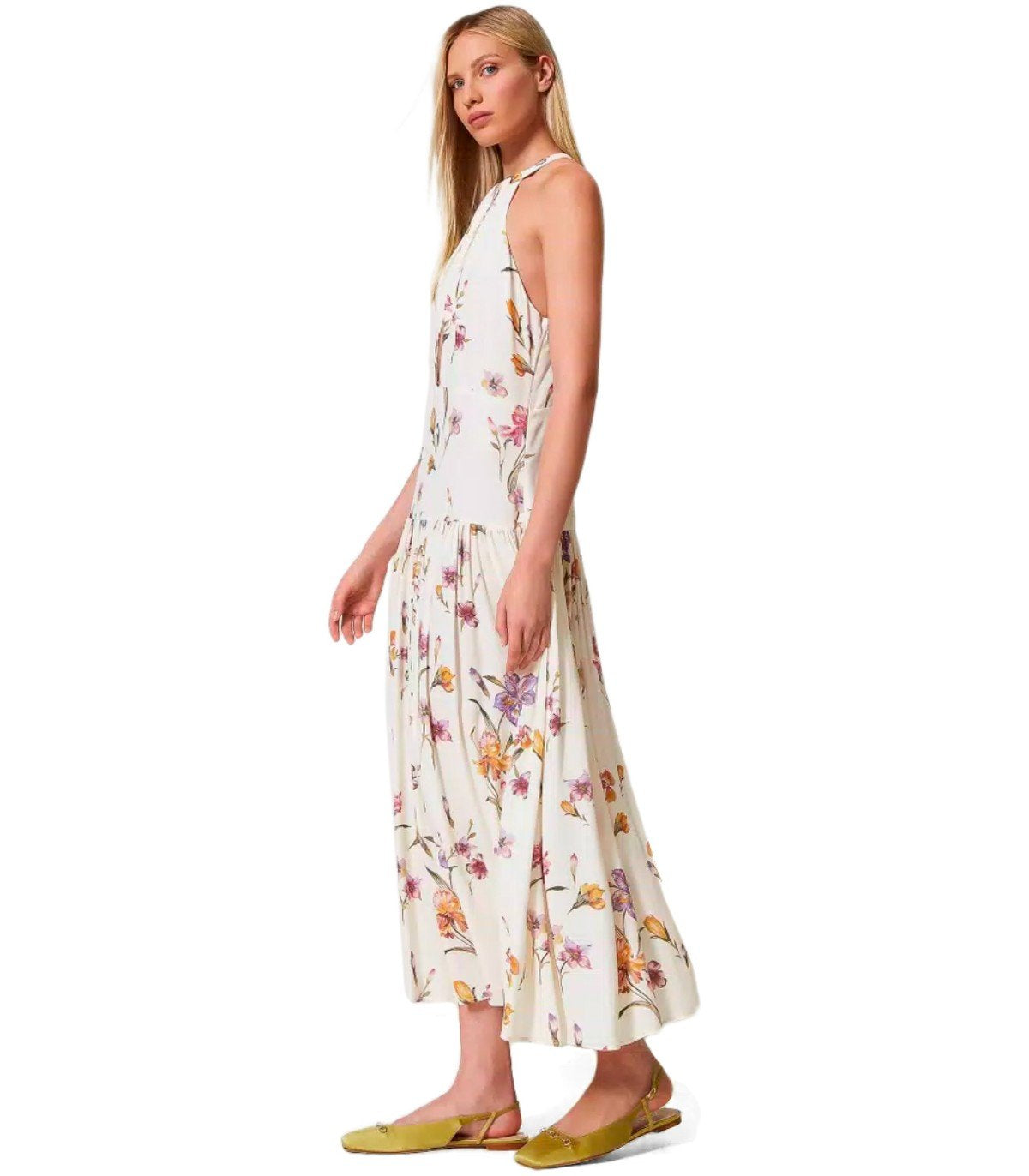 TWINSET MADREPERLA FLORAL LONG DRESS