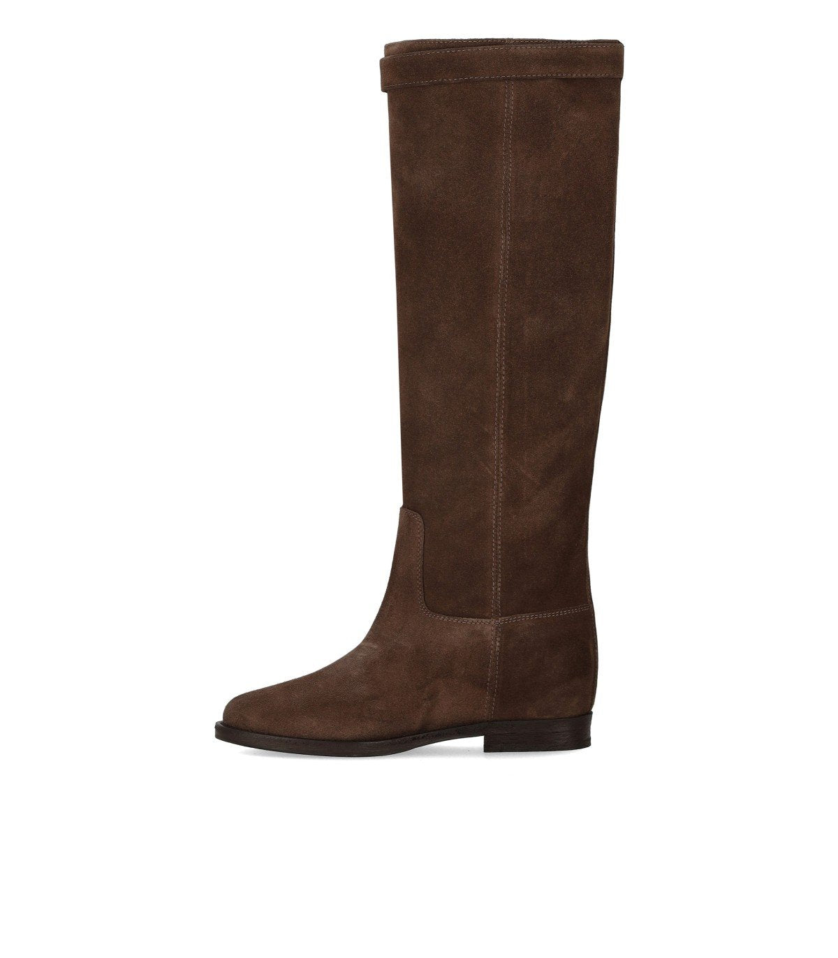 VIA ROMA 15 SANTA MONICA BROWN HIGH BOOT WITH PADLOCK