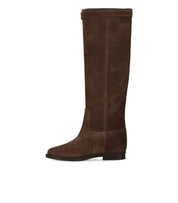 VIA ROMA 15 SANTA MONICA BROWN HIGH BOOT WITH PADLOCK