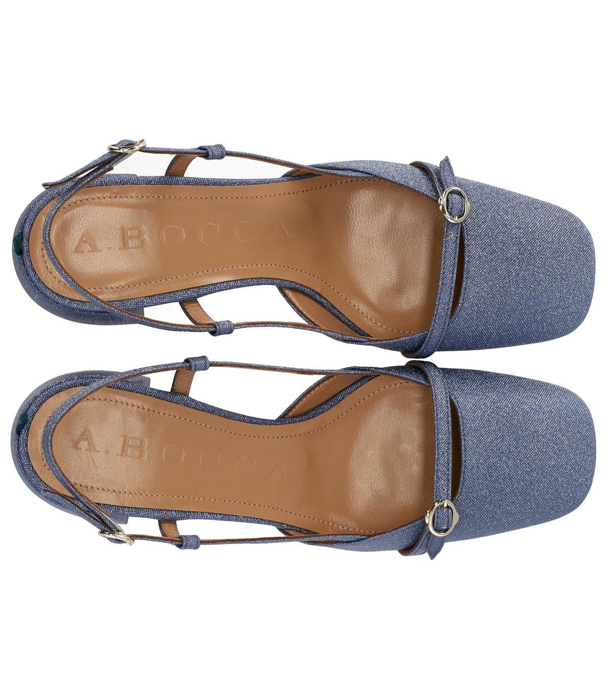ESCARPINS SLINGBACK SMOKY BLEU A.BOCCA