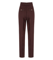 PANTALONE CON CINTURA CACAO ELISABETTA FRANCHI