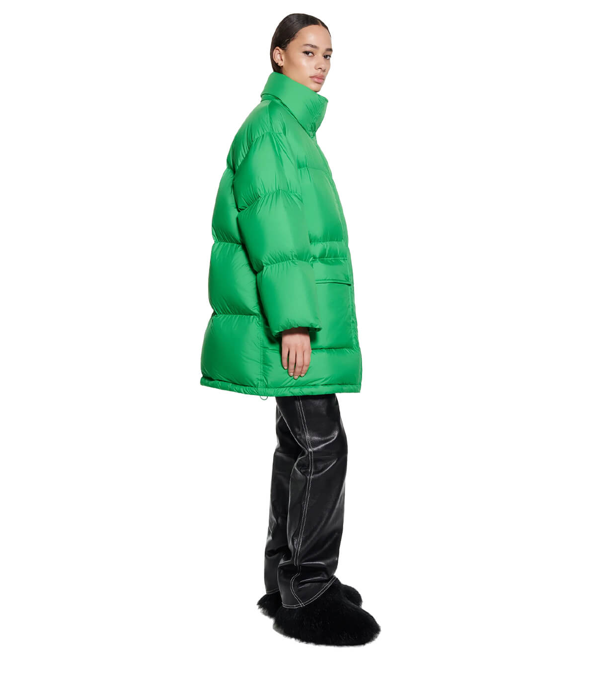 STAND STUDIO EDNA GREEN OVERSIZE PADDED JACKET