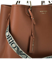 EMPORIO ARMANI MYEA TOBACCO SHOPPING BAG