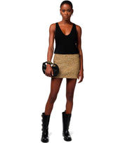 TOP CON LOGO RICAMATO NERO ELISABETTA FRANCHI