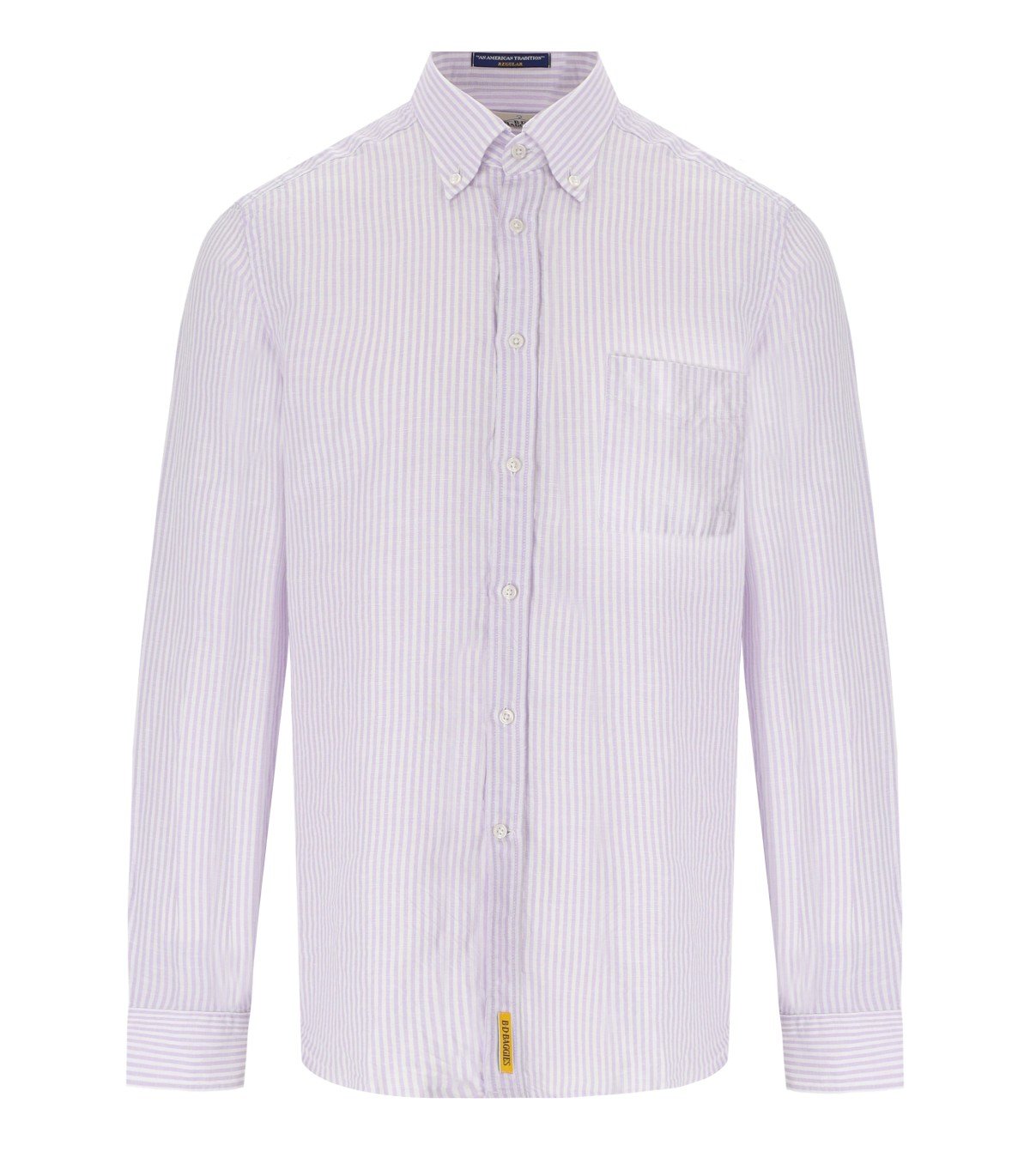 B-D BAGGIES BRADFORD LILAC STRIPED SHIRT