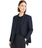 MAX MARA WEEKEND MATERIA BLUE SINGLE BREASTED BLAZER