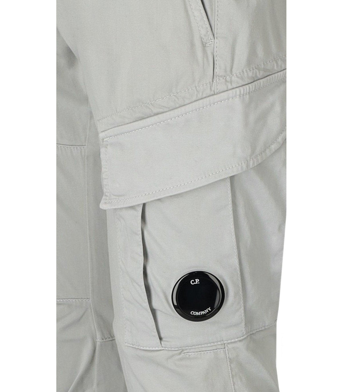 C.P. COMPANY STRETCH SATEEN BLUE FOX CARGO PANTS