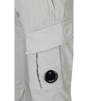 C.P. COMPANY STRETCH SATEEN BLUE FOX CARGO PANTS