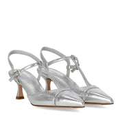 ZAPATO DE TACÓN SLINGBACK EDVIGE PLATA SERGIO LEVANTESI