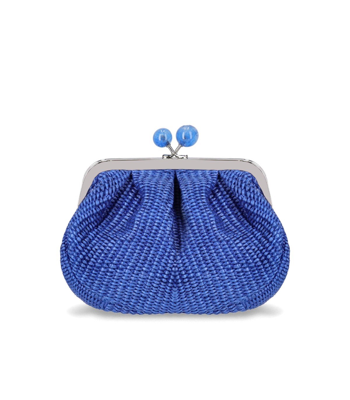 MAX MARA WEEKEND PASTICCINO PALMAS SMALL BLUE CLUTCH BAG