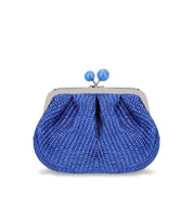 MAX MARA WEEKEND PASTICCINO PALMAS SMALL BLUE CLUTCH BAG