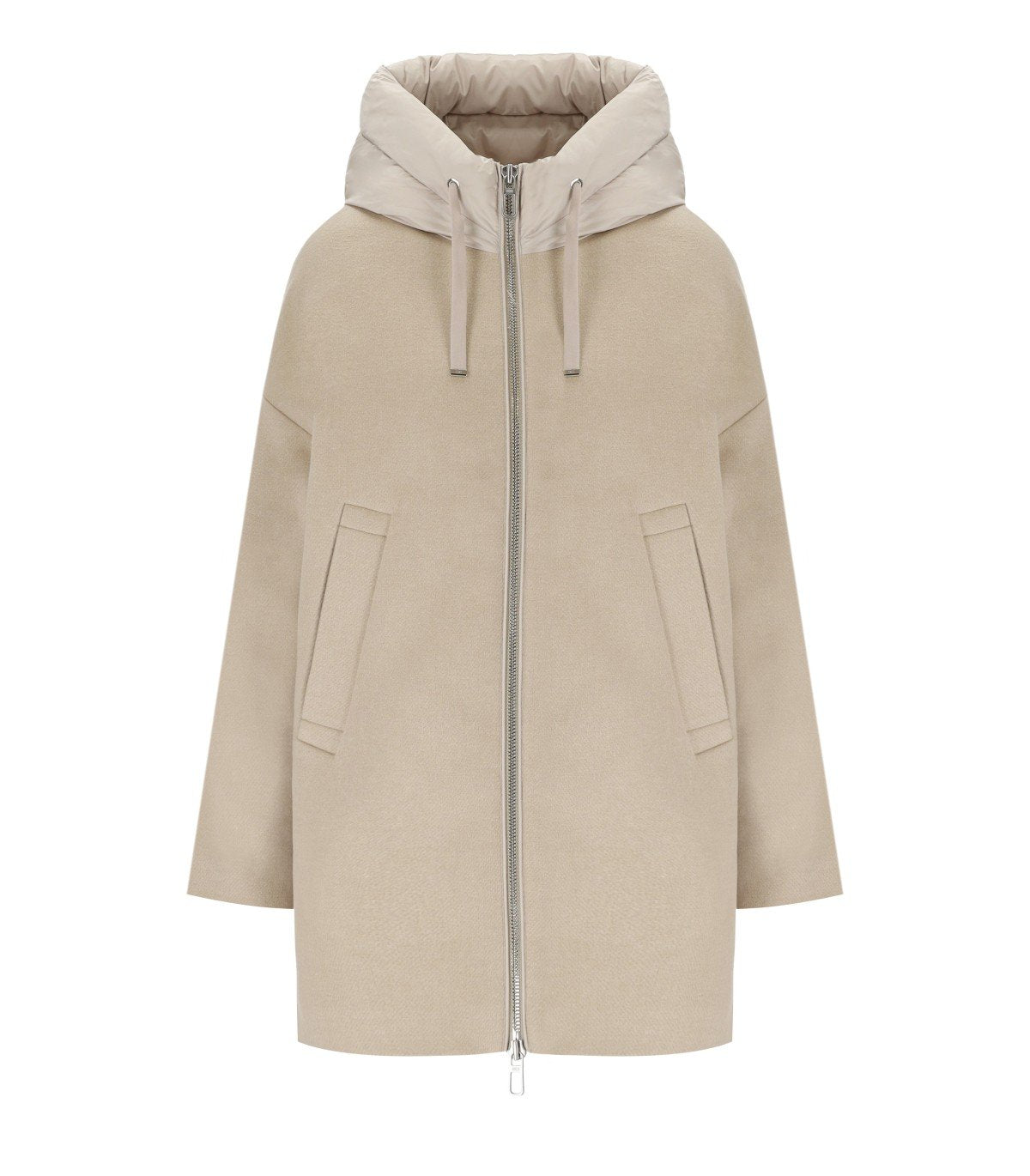 DUNO MAYU BEIGE HOODED JACKET