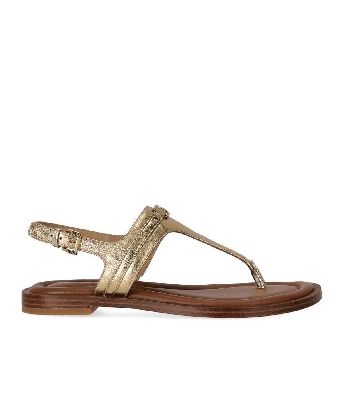 MICHAEL KORS MANDY GOLD THONG SANDAL