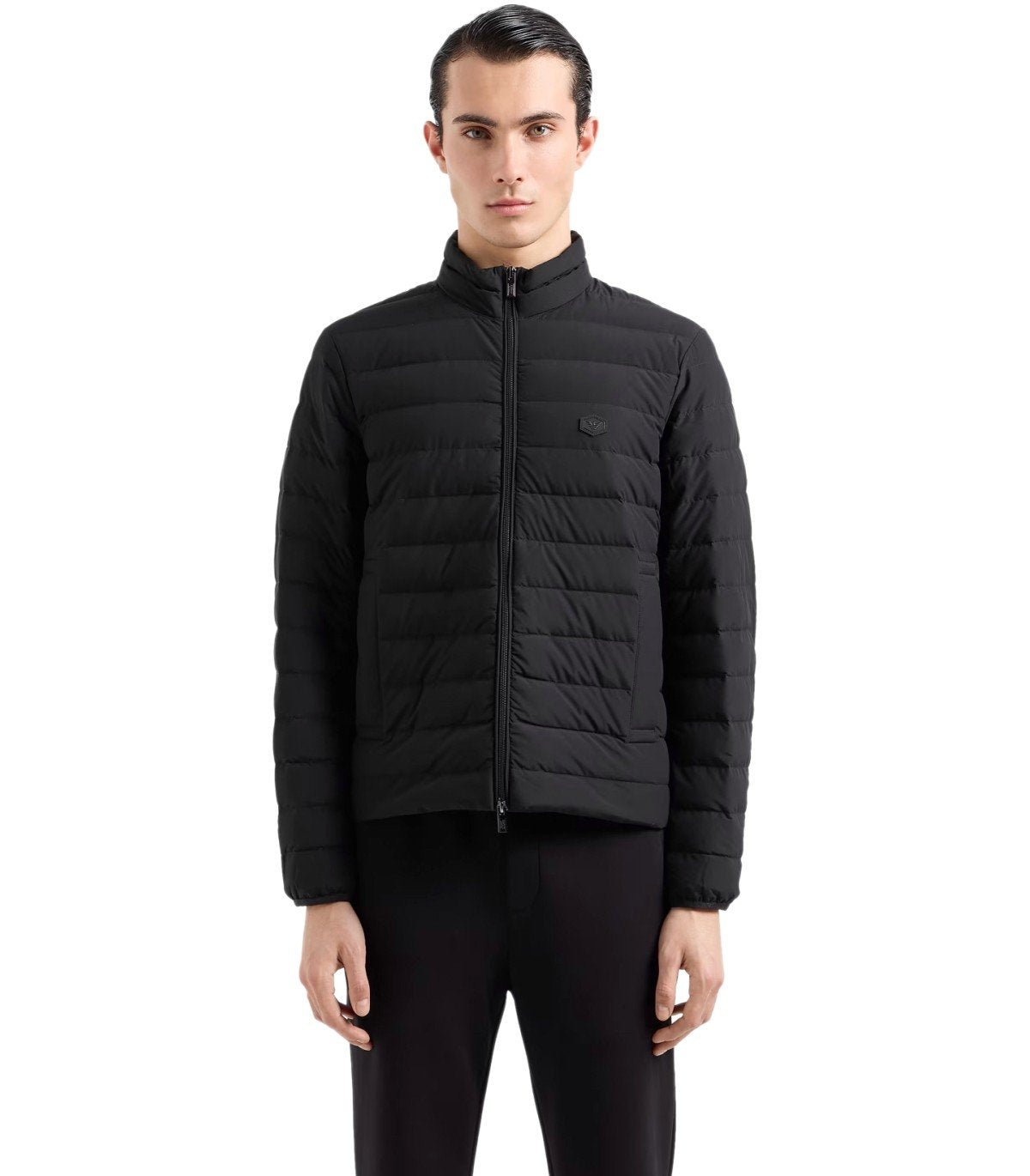 EMPORIO ARMANI ESSENTIAL BLACK DOWN JACKET