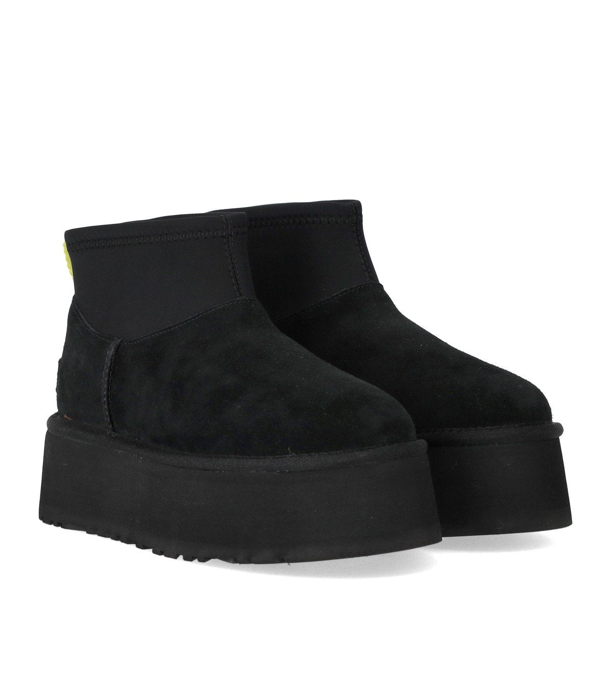 UGG CLASSIC MINI DIPPER BLACK BOOT